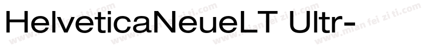 HelveticaNeueLT Ultr字体转换